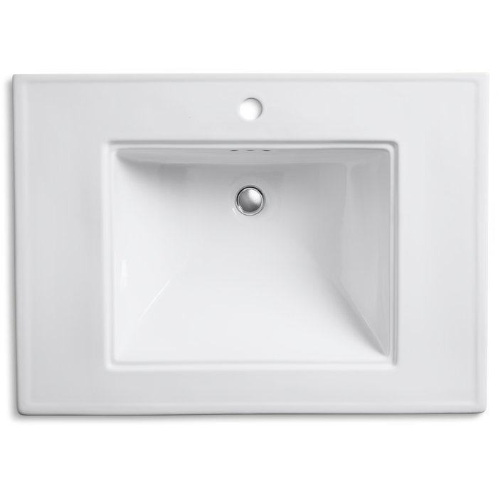 Kohler Memoirs® Stately 24" Pedestal Bathroom Sink with 4" Centerset